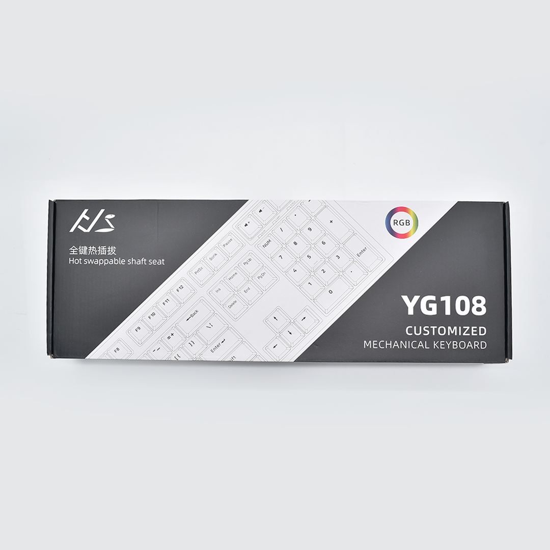HJS YG108 Mechanical Keyboard - Pearl White – The KapCo